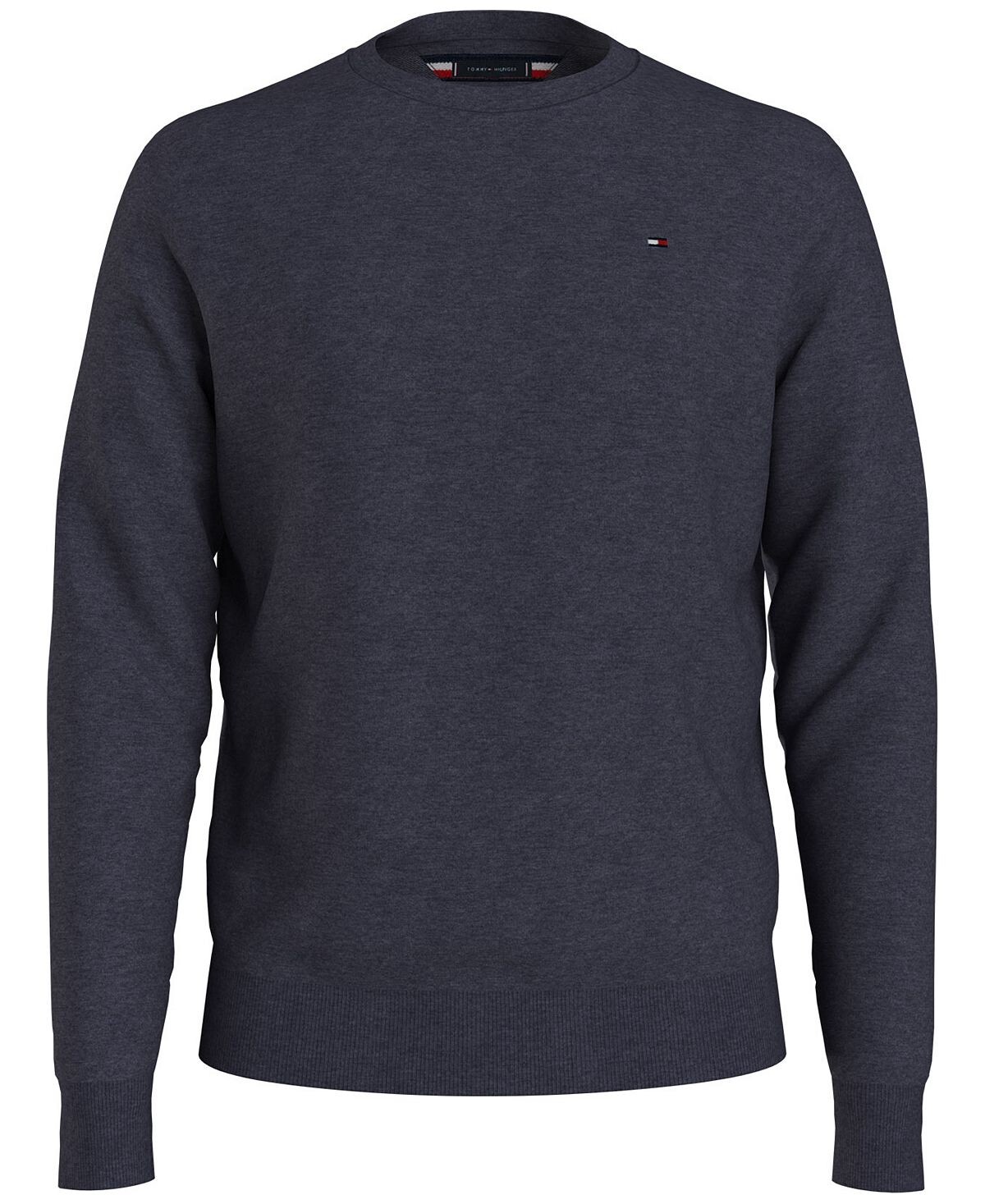 

Мужской однотонный свитер с круглым вырезом Essential Tommy Hilfiger