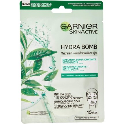 

Garnier Skinactive Hydrabomb Матирующая увлажняющая маска для лица
