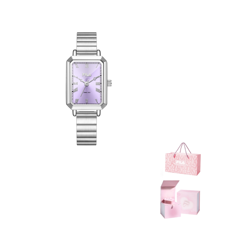 

FILA Часы Mint Mambo Green Sugar Cube Collection Macaron с кварцевым механизмом, розовый циферблат, женские