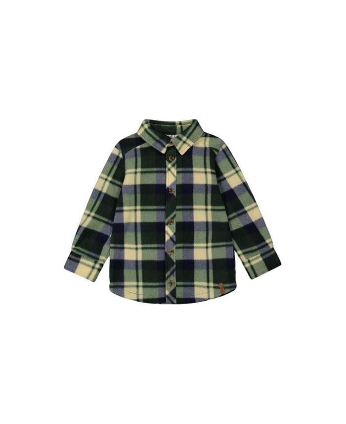 

Рубашка из флиса Polar Plaid - Little Kid Deux par Deux, белый