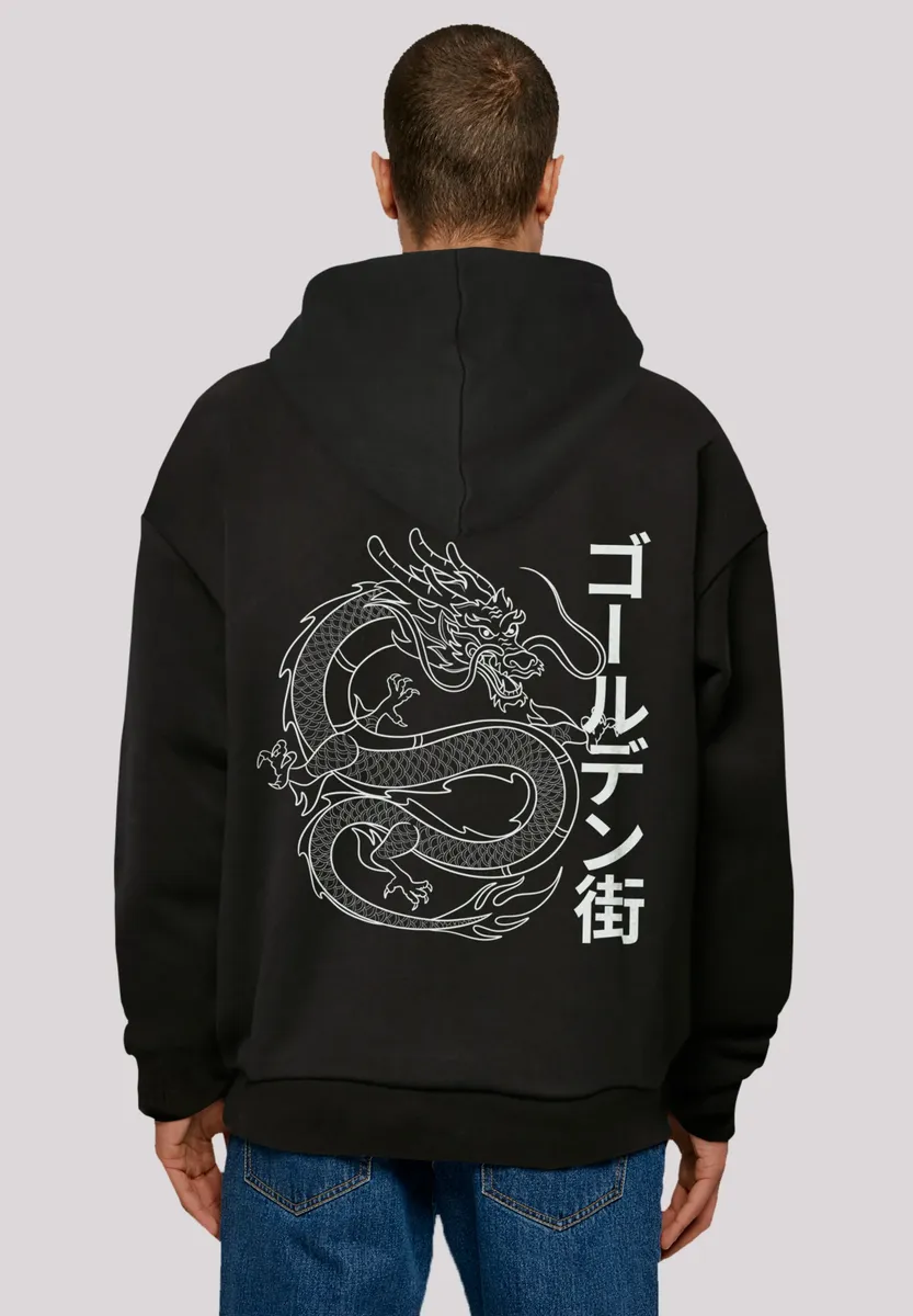 

Толстовка F4NT4STIC "Dragon Golden Gai", принт, черный