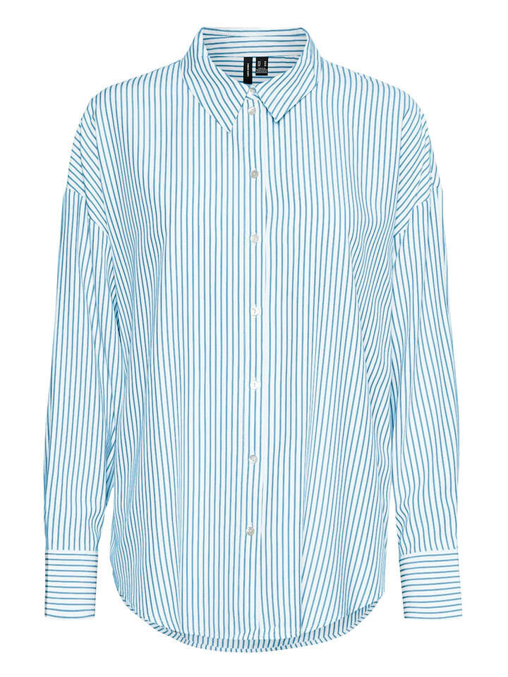 

Блуза Vero Moda, голубой/белый