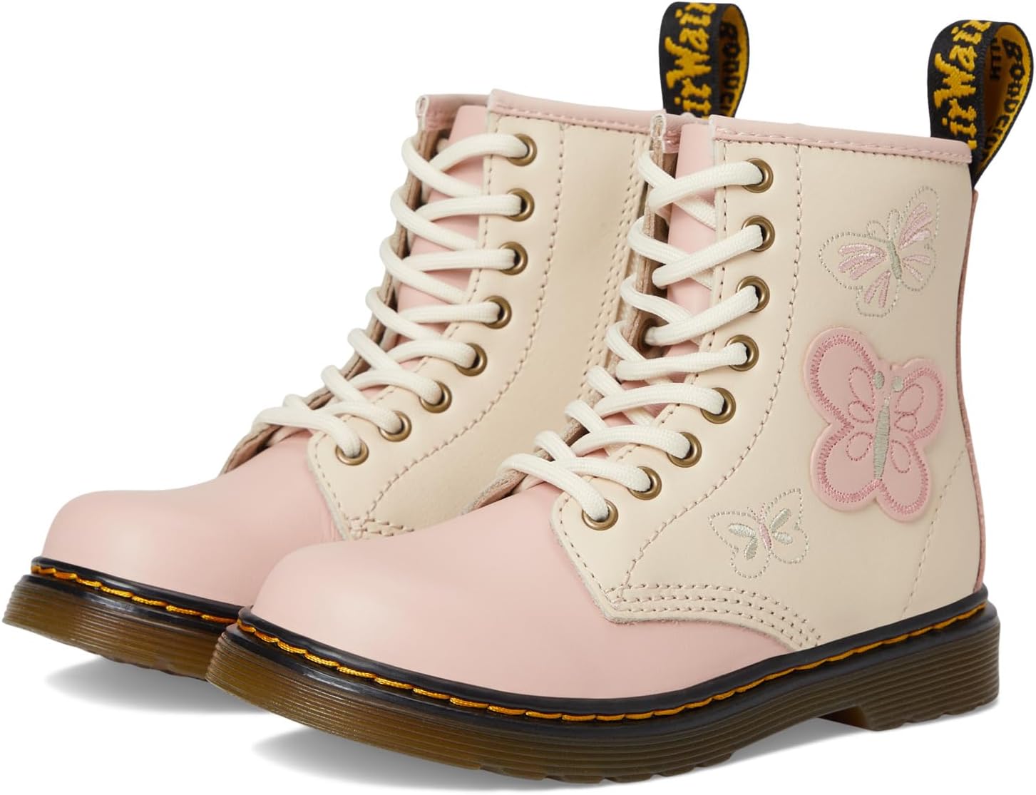 

Ботинки Dr. Martens Kid's Collection 1460, цвет Powder Pink/Cloud Cream