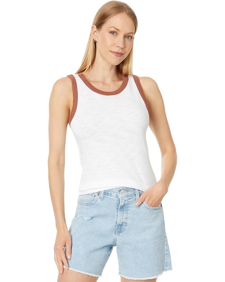 

Топ Lilla P Colorblock Tank, цвет Burnt Sienna Trim