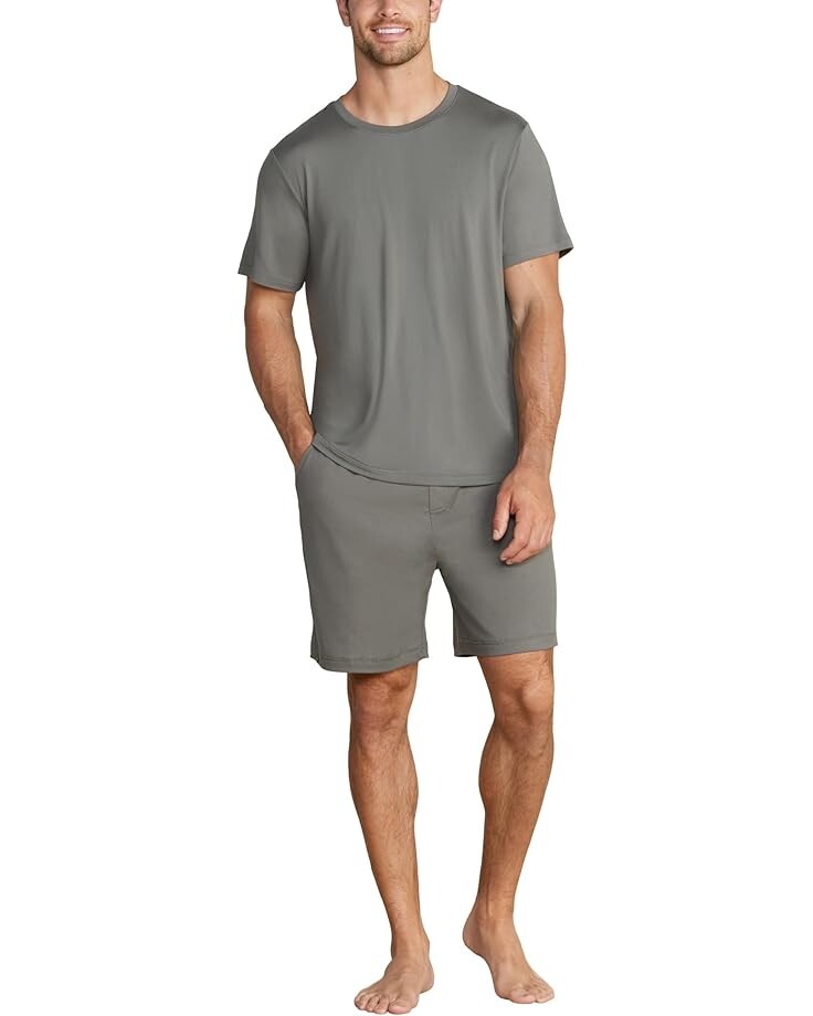 

Футболка Barefoot Dreams Malibu Collection Butterchic Tee, цвет Olive Branch