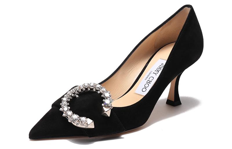 Jimmy Choo Мелва Слим Хилл Высокие каблуки 7 см Женские Черные — фото 4