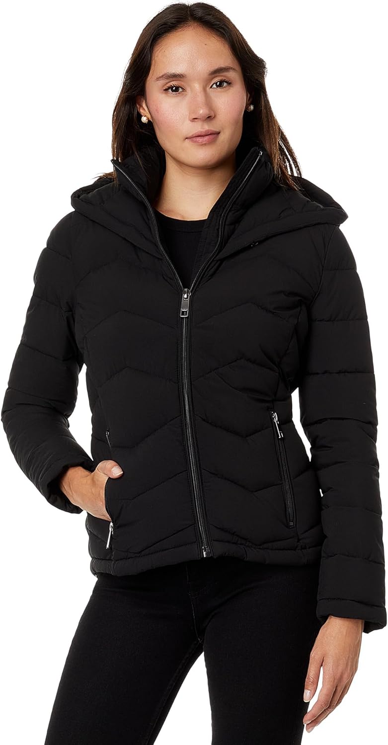 

Calvin Klein Облегченный пуховик с нагрудником, Black