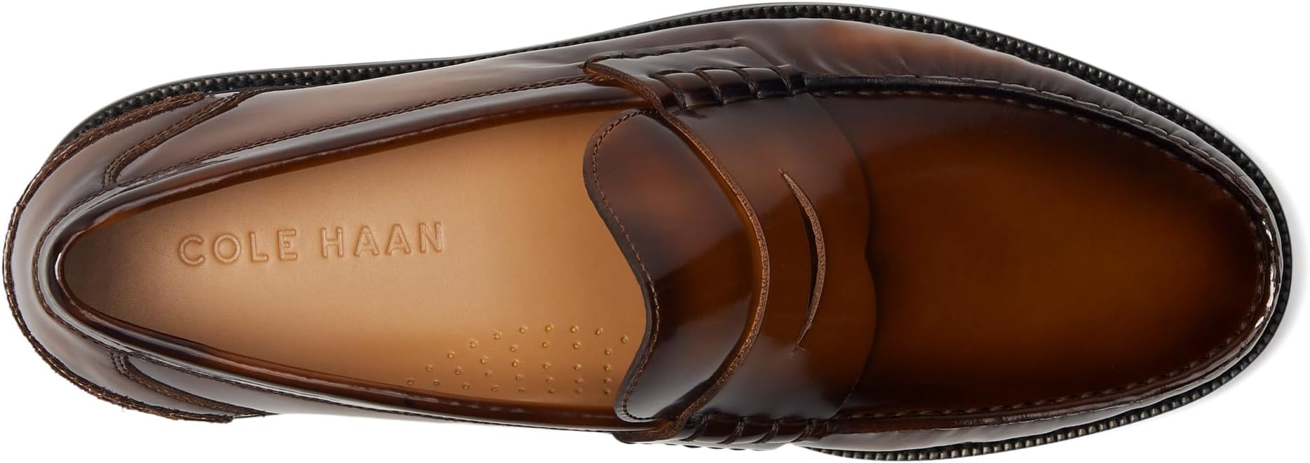 Лоферы Cole Haan Pinch Prep Penny Loafer, Dark Chocolate BOX Brush Off/Black — фото 2