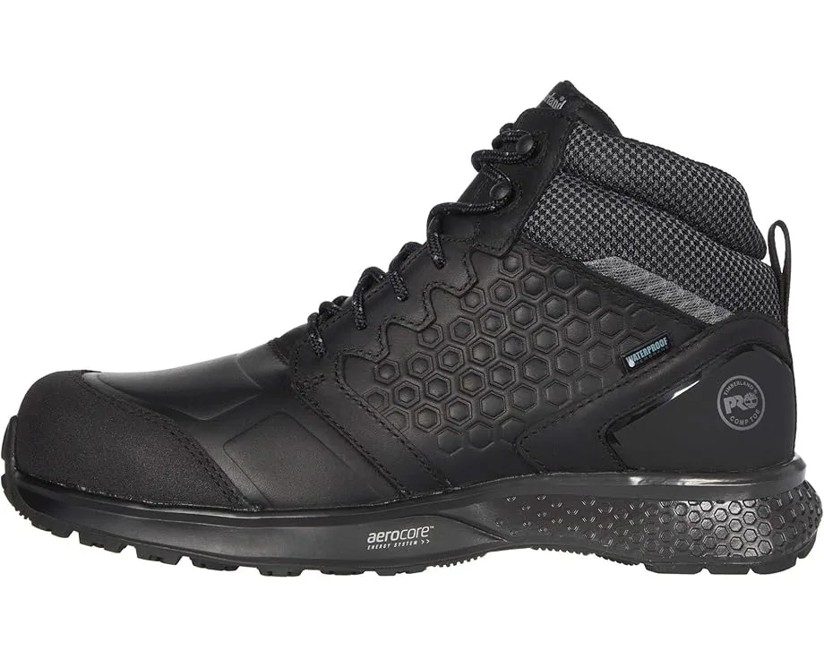 Ботинки Timberland PRO Reaxion Mid Composite Safety Toe Waterproof, Black/Grey — фото 4
