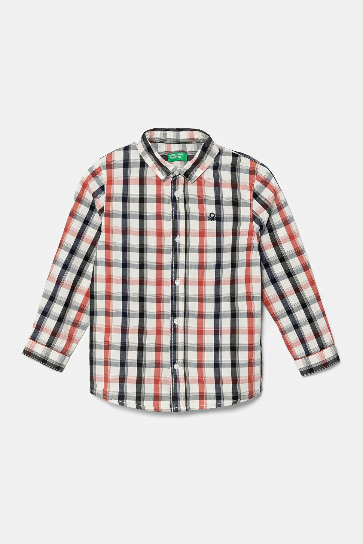 

Детская хлопковая рубашка United Colors Of Benetton, мультиколор