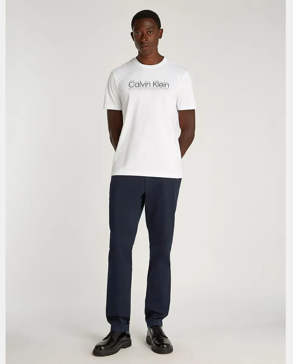 

Узкие мужские брюки-чиносы Calvin Klein, темно-синий
