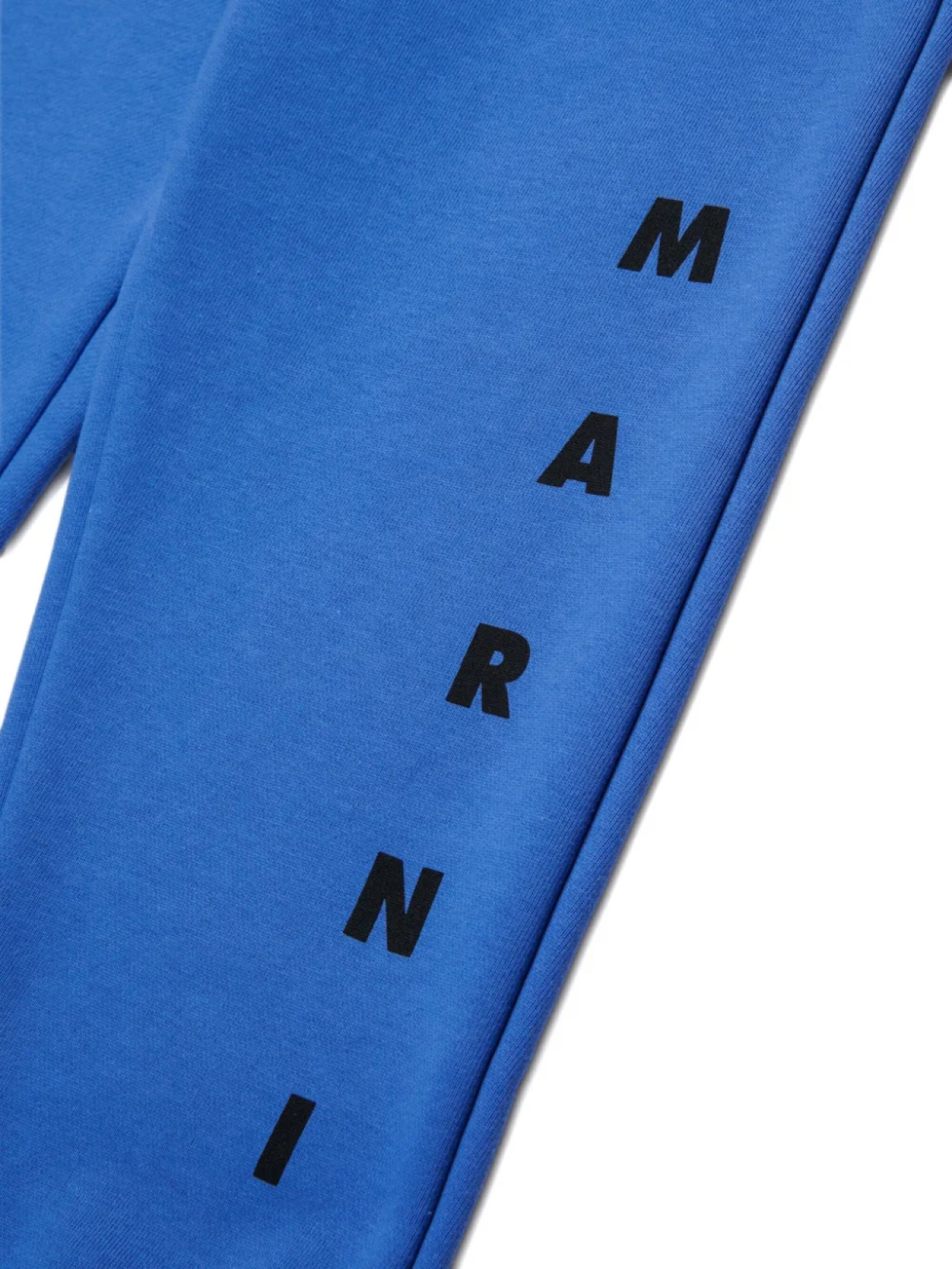 Детские хлопковые спортивные штаны Marni Kids, синий — фото 4