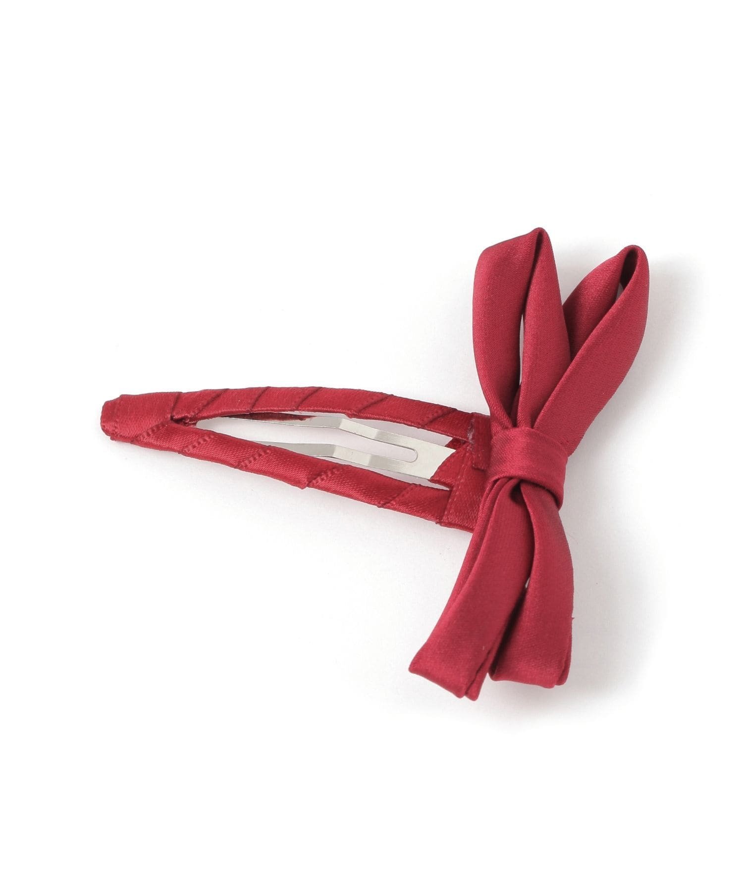 Заколка для волос из атласной ленты Lakole, Red (30)