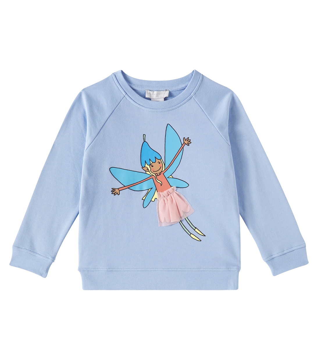 

Хлопковый свитер Stella McCartney Kids, светло-синий