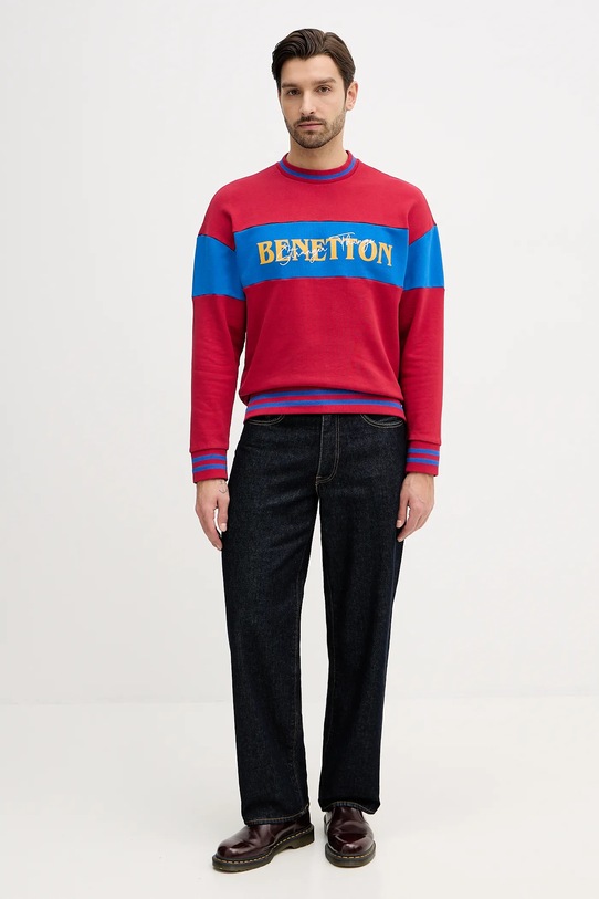 

Хлопковая толстовка Stranger Things United Colors Of Benetton, бордовый