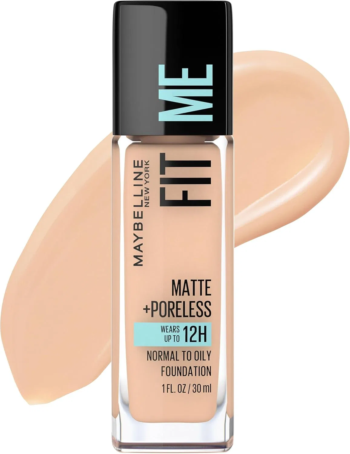 Тональная основа Fit Me Matte + Poreless, Maybelline New York, 125 Nude Beige, 30 мл