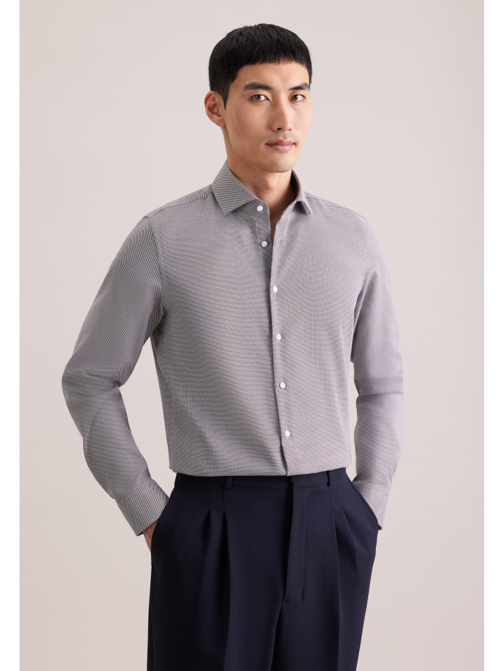 

Seidensticker Деловая рубашка коричневого цвета