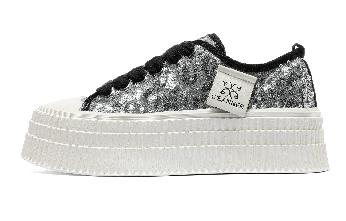 

Кроссовки CВ°BANNER Skateboard Shoes Women's Low-Top Silver, серебряный, Серый, Кроссовки CВ°BANNER Skateboard Shoes Women's Low-Top Silver, серебряный