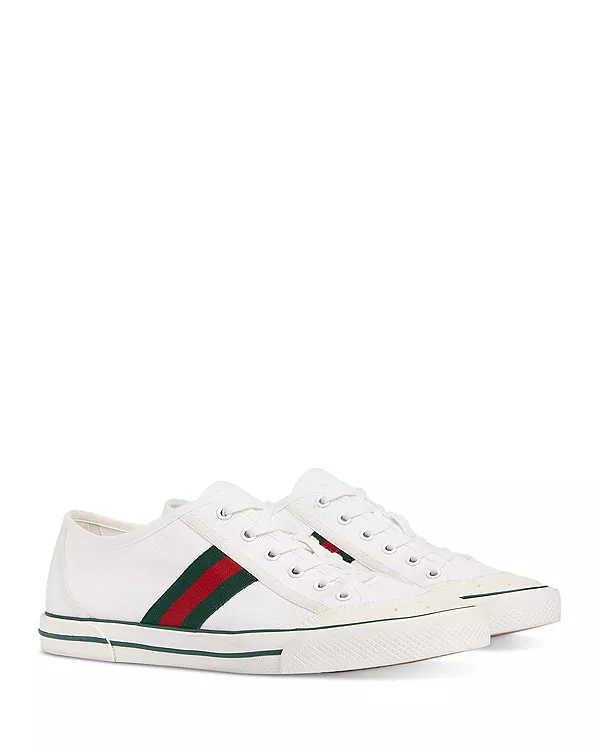 Мужские теннисные кроссовки 1977 года Gucci, белый — фото 4