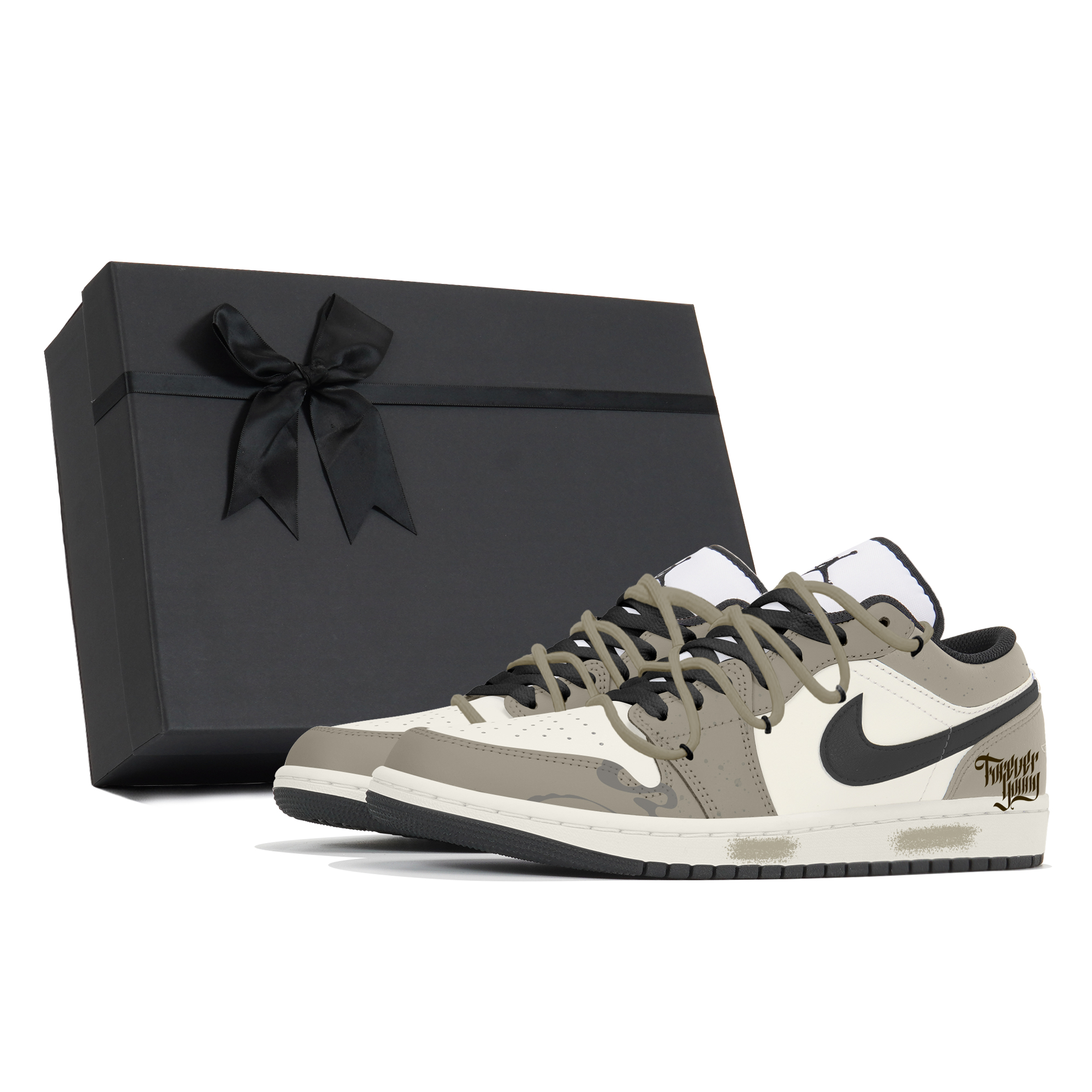 

Jordan Износостойкие низкие винтажные баскетбольные кроссовки мужские Air 1 Wear-Resistant Low-Top Vintage Basketball Shoes цвета хаки