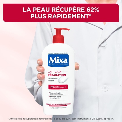 Молочко для умывания Mixa — Экспертное восстанавливающее молочко Cica Repair Milk для чувствительной кожи с — фото 2