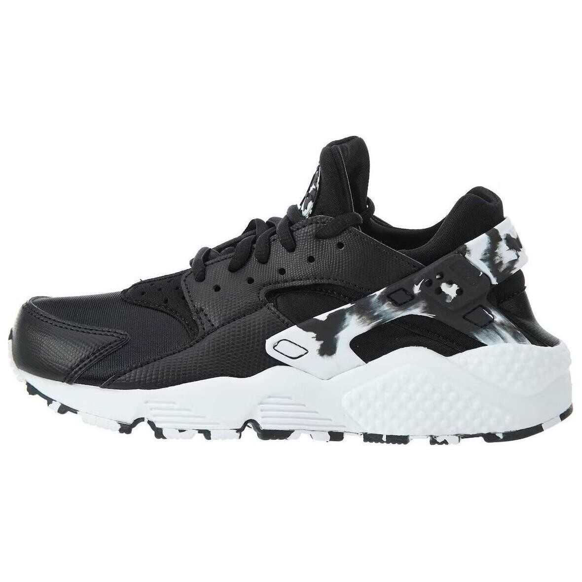 

Кроссовки Nike Air Huarache Run Se Black Black-White Women's, черный/белый