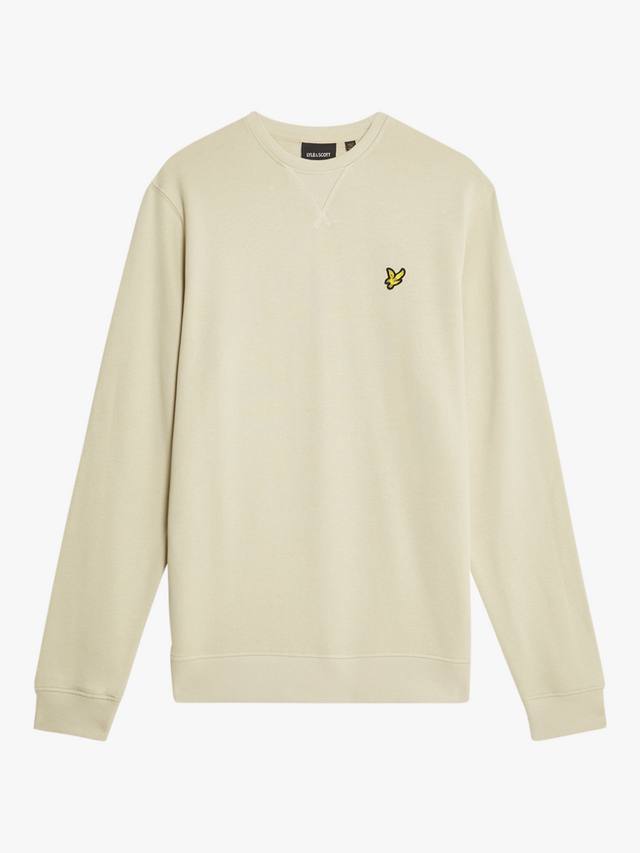 

Хлопковый свитшот с круглым вырезом Lyle & Scott, Grey Taupe