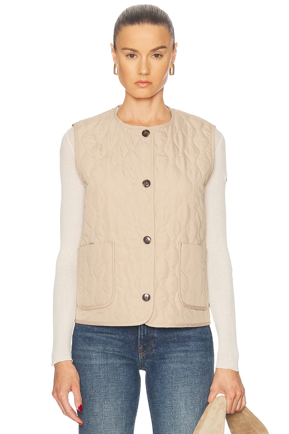 

Karla Quilted Жилет Varley, Light Taupe
