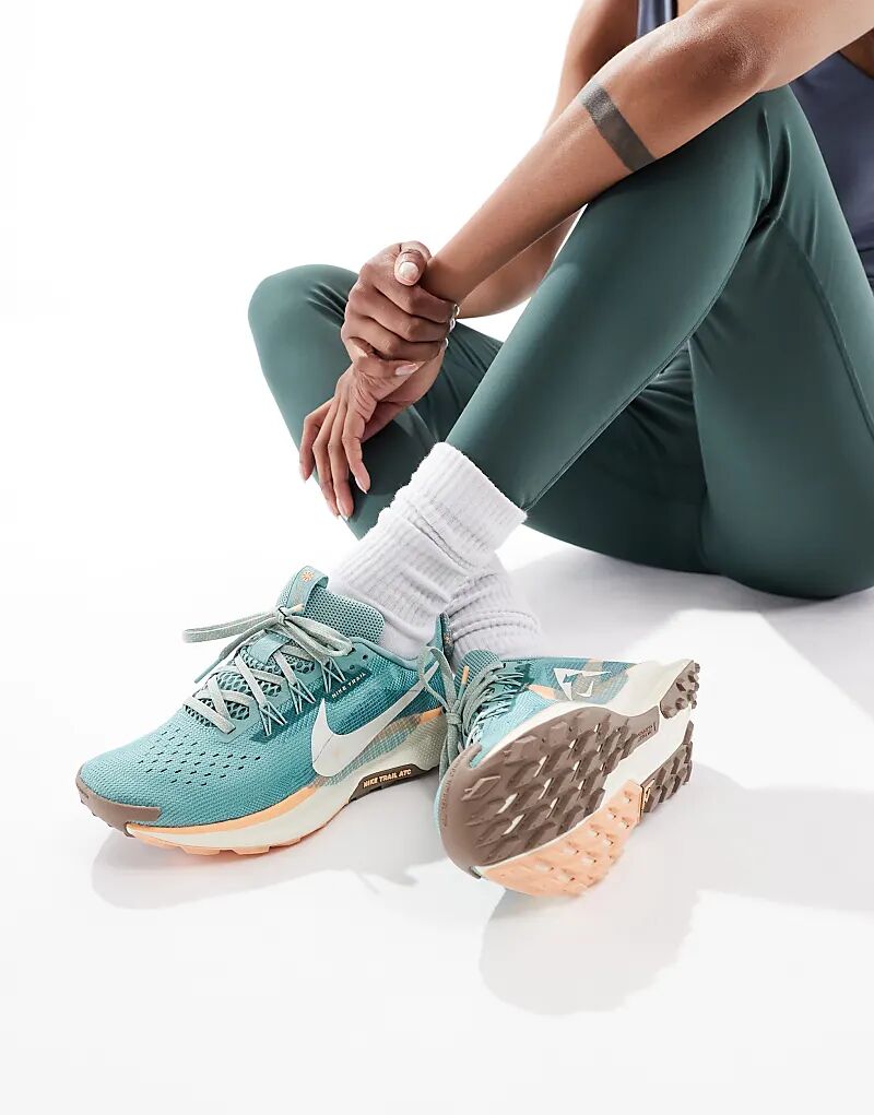 Кроссовки Nike Running ReactX Pegasus Trail 5 светло-синего цвета