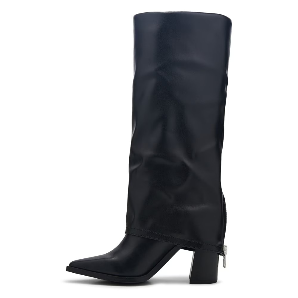 Сапоги женские Steve Madden Skylerr с широкими манжетами, черный — фото 3