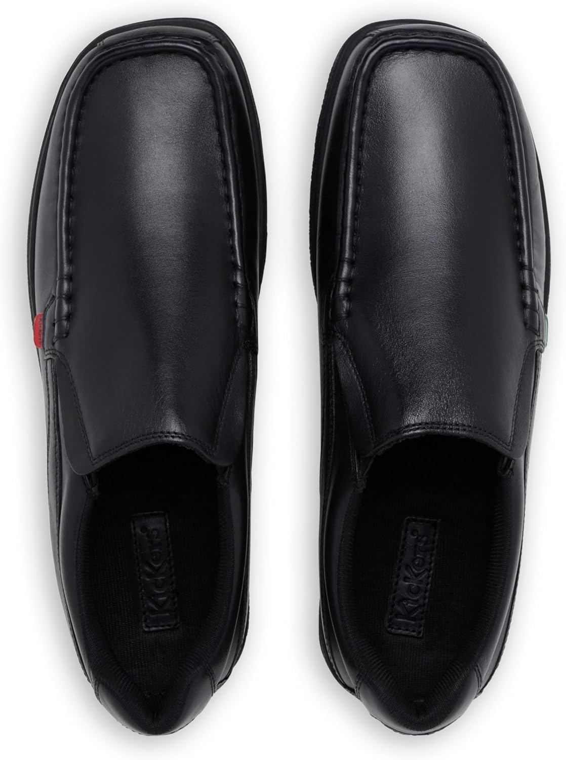 Мужские школьные туфли Kickers из кожи, черный — фото 4