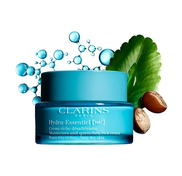 Крем для лица Clarins — Насыщенный увлажняющий Hydra Essentiel Crème Riche Désaltérante, 50 мл — фото 3