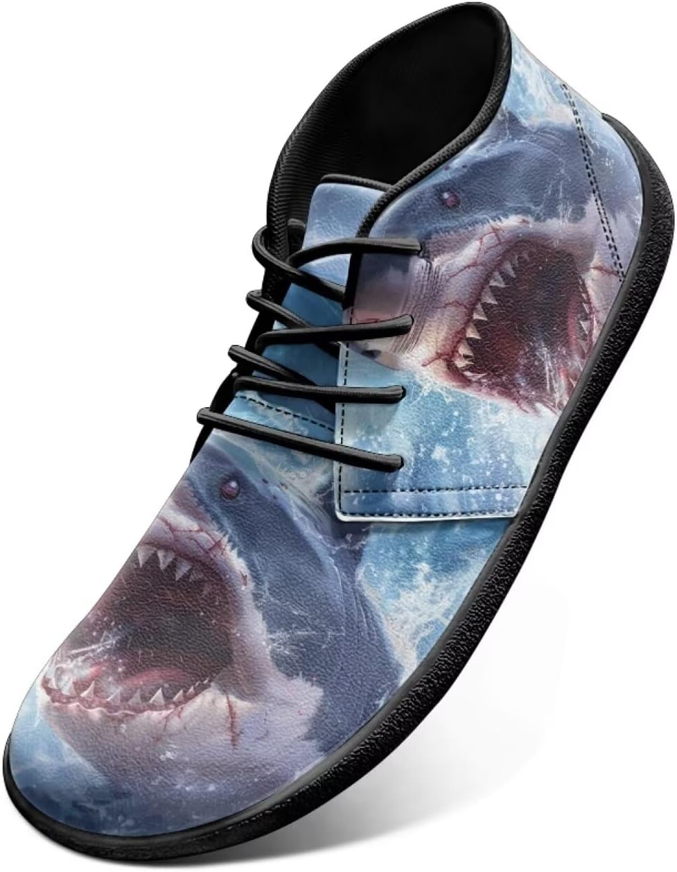 

Кроссовки Sharks Design Zero Drop Barefoot - беговые туфли из ПУ-кожи, обувь с прямым контактом с землей для мужчин Watdotory, Injured Shark