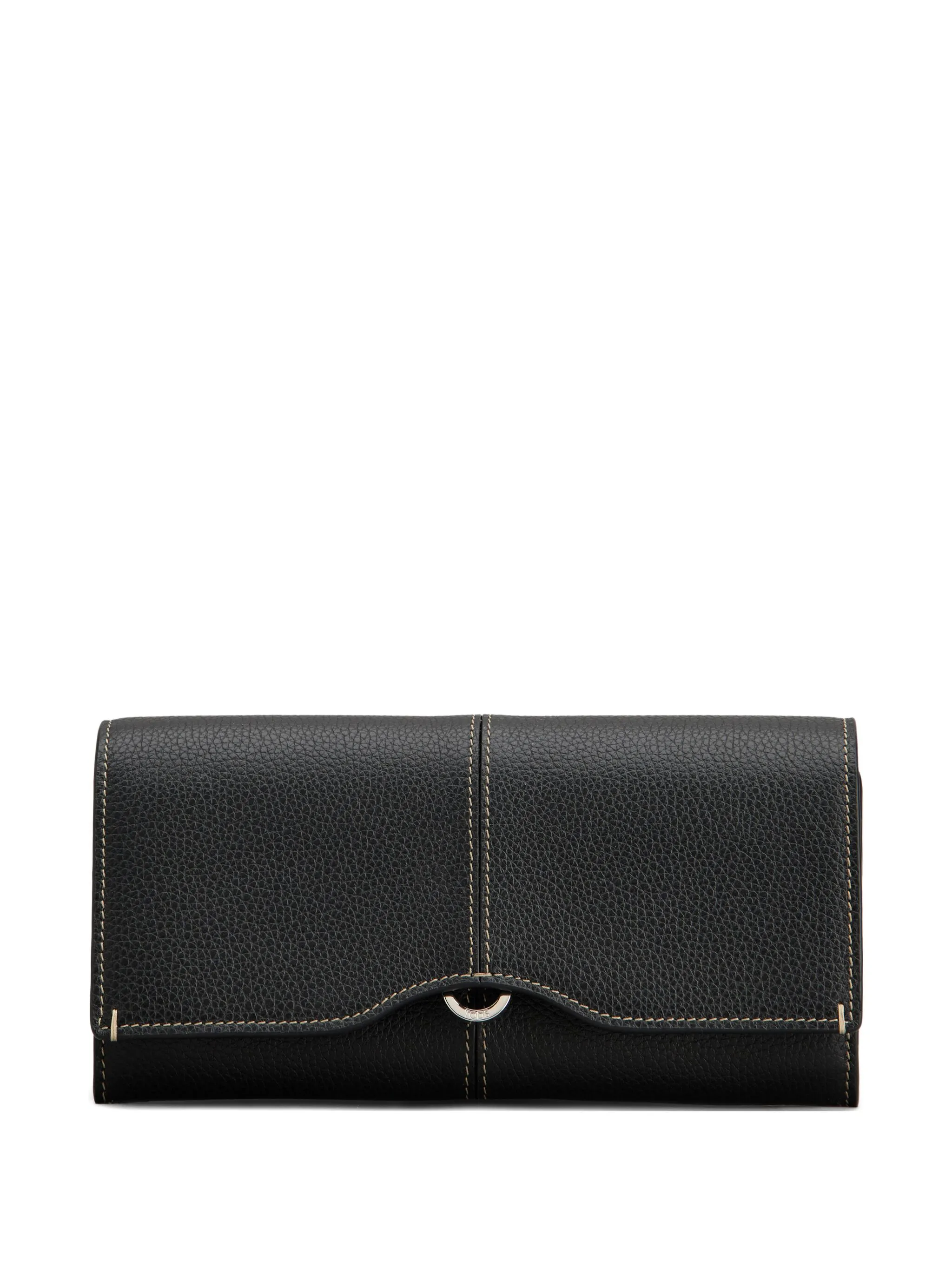 

Кошелек с декоративной строчкой Tod'S, черный