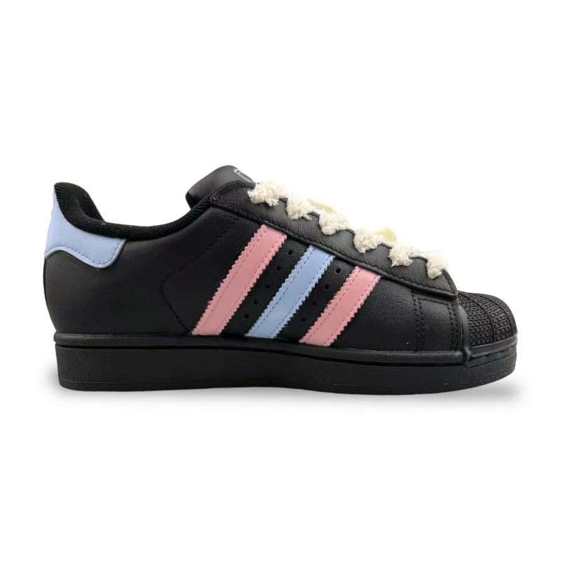 Adidas Originals Superstar 2 устойчивые к истиранию низкие детские скейтбординг кроссовки Black для подростков — фото 3