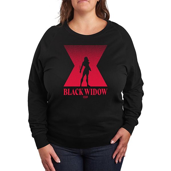 

Футболка с длинным рукавом French Terry Plus Size Black Widow Marvel, Черный, Футболка с длинным рукавом French Terry Plus Size Black Widow Marvel