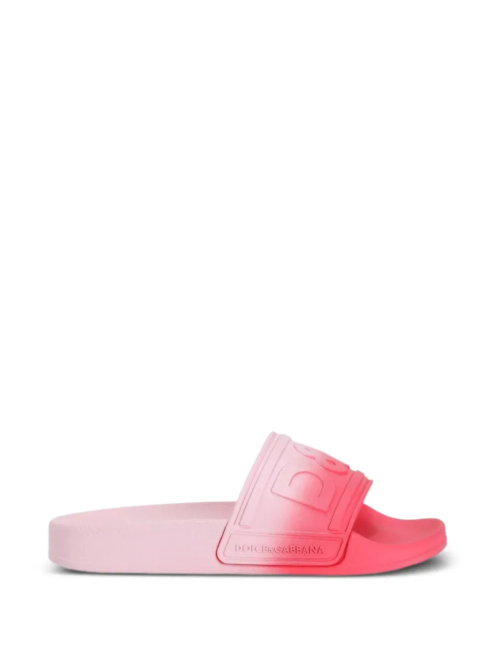 Тапочки с рельефным рисунком Dolce & Gabbana Kids, розовый