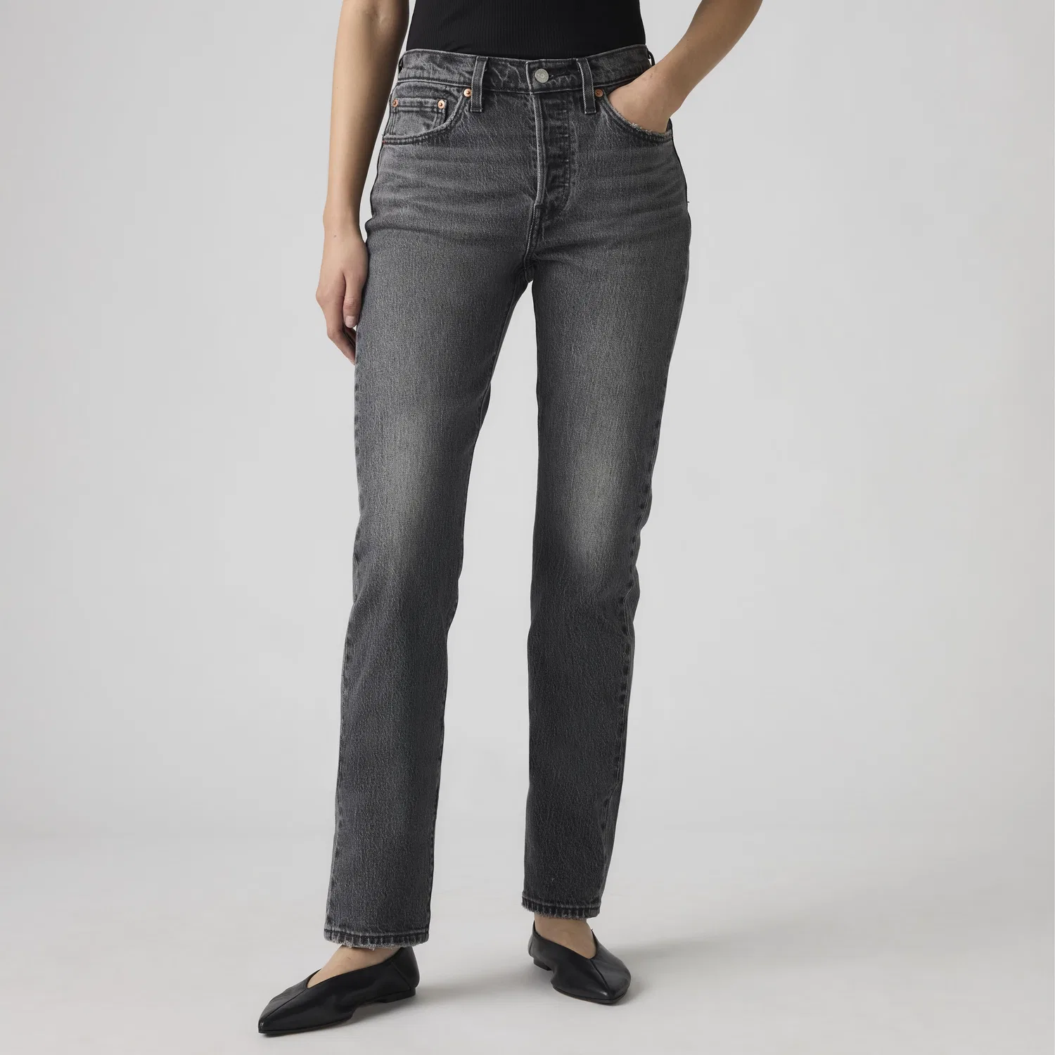 Женские джинсы 501 Original Fit Levi's, Black — фото 2