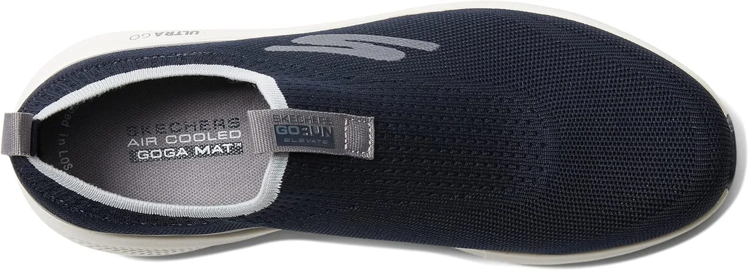 Мужские спортивные кроссовки Skechers GOrun Elevate Athletic Slip-On для тренировок и бега с амортизацией, Navy Grey — фото 3