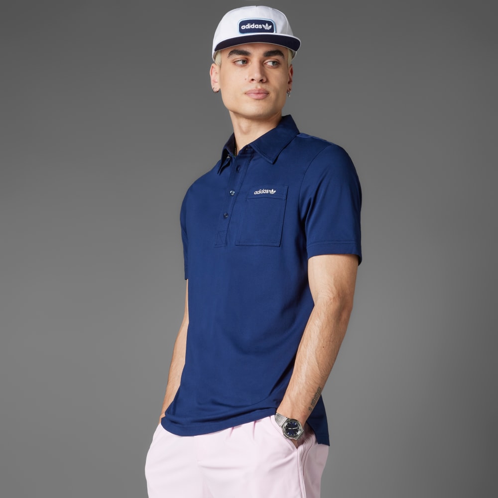 

Спортивная футболка Adidas Originals Archive Pocket Polo Shirt, темный индиго