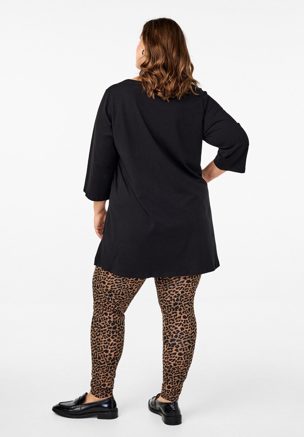 

Леггинсы MIT LEOPARDENDRUCK Zizzi, черный