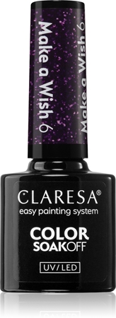 

Гибридный лак для ногтей Claresa SoakOff UV/LED Color Make a Wish, 6 5 g