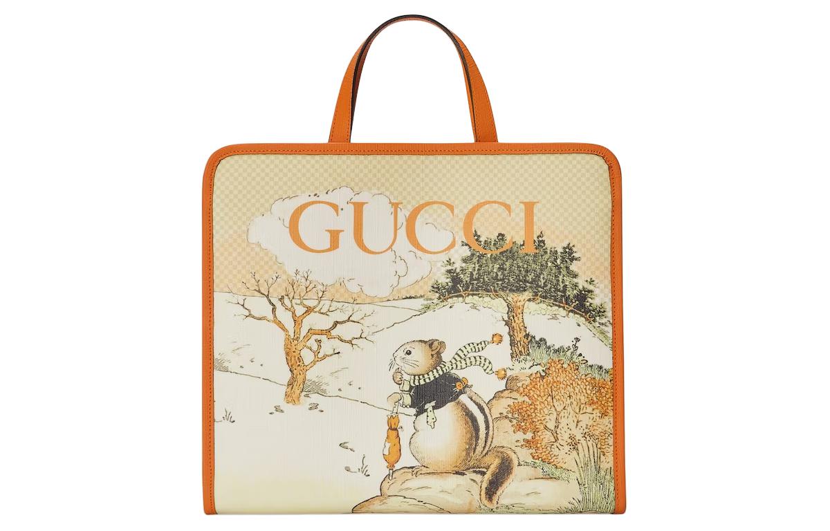 

Сумка через плечо, детская, кремовая и бежевая GUCCI