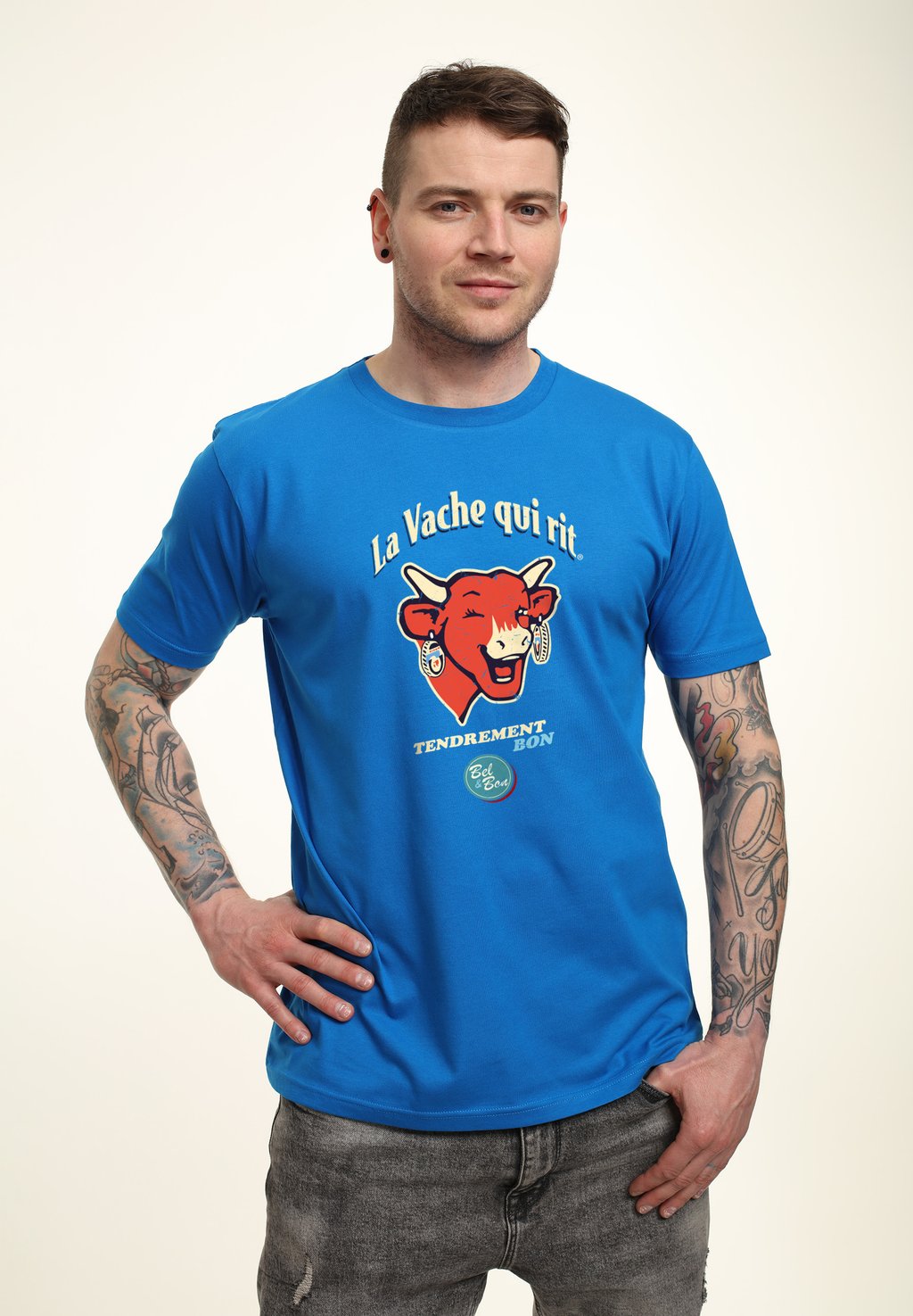 

Футболка с принтом THE LAUGHING COW TENDREMENT BON Henry Tiger, цвет Royal Blue