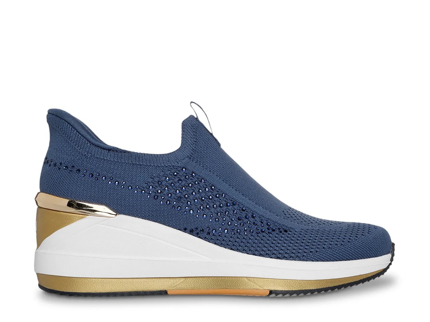 Слипоны Skechers Triple Wedge Milee Wedge Slip-On, темно-синий — фото 3