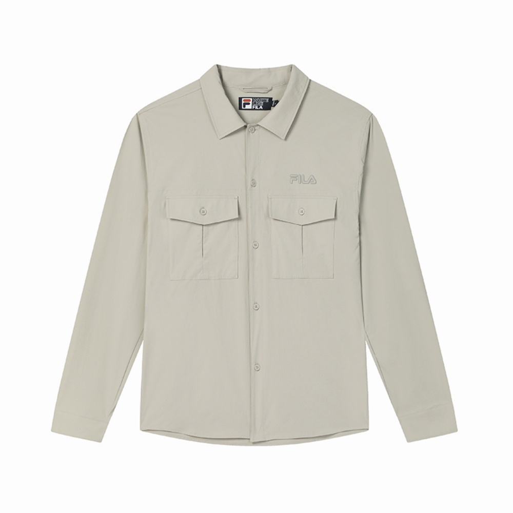 

FILA Повседневная рубашка мужская rice wood khaki