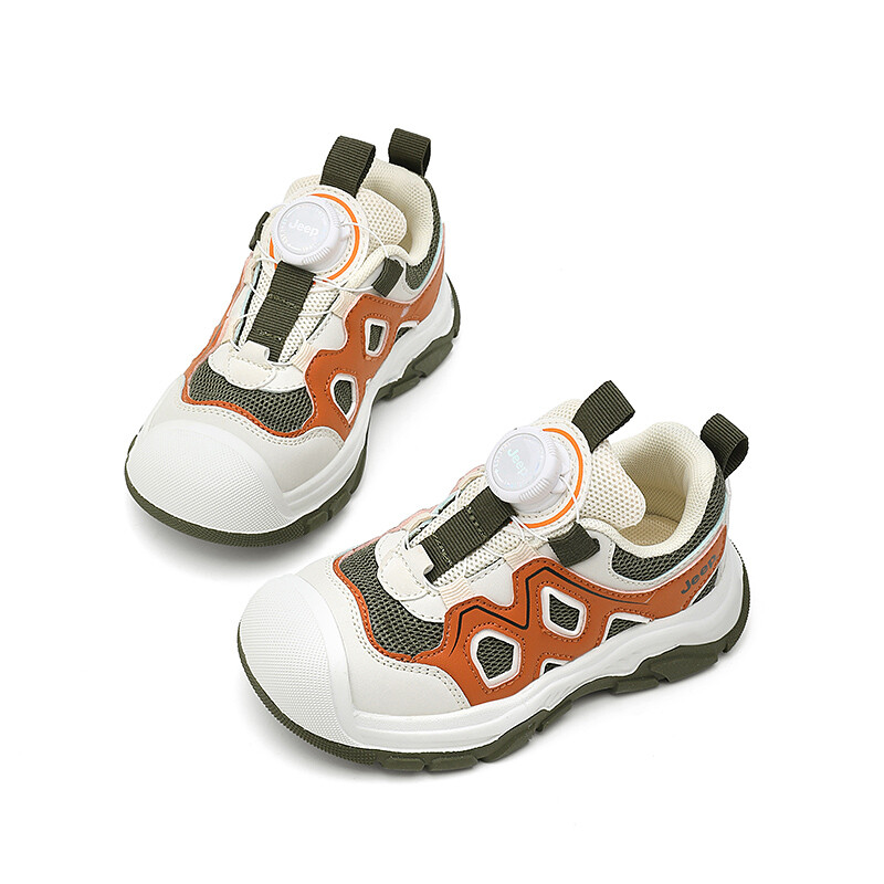 Кроссовки Jeep Kids Lifestyle Shoes Kids Low-top Olive Green/orange, зеленый — фото 4