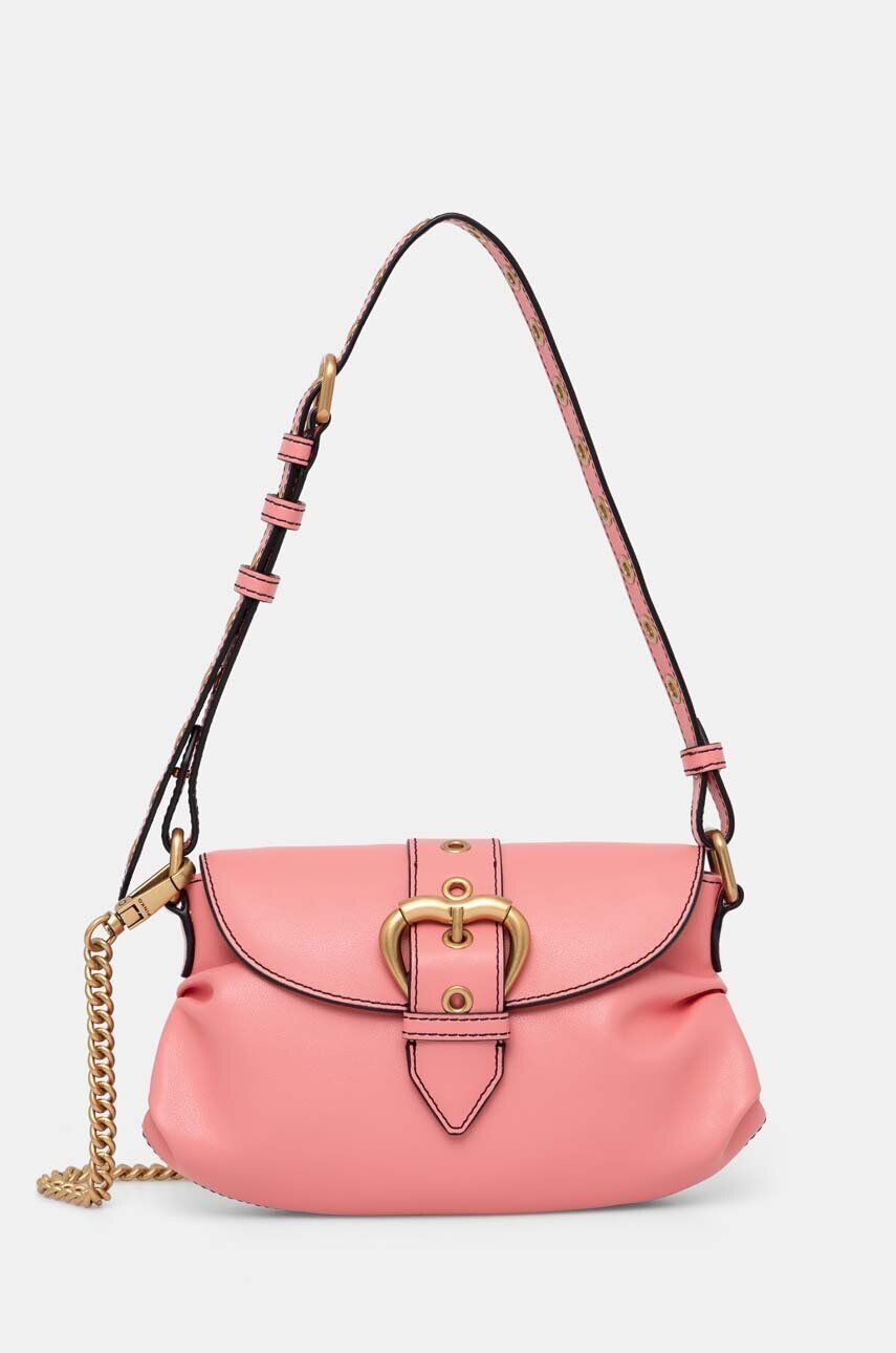 

Кожаная сумочка Pinko, розовый