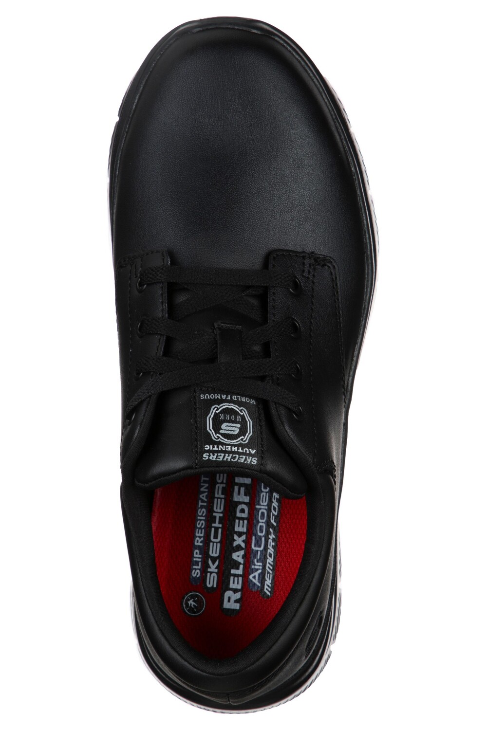 Мужские нескользящие туфли Flex Advantage Fourche для работы Skechers, черный — фото 4