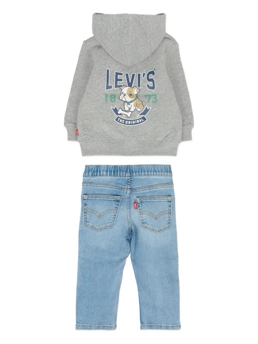 Комплект из трех брюк с логотипом Levi'S Kids, зеленый — фото 4